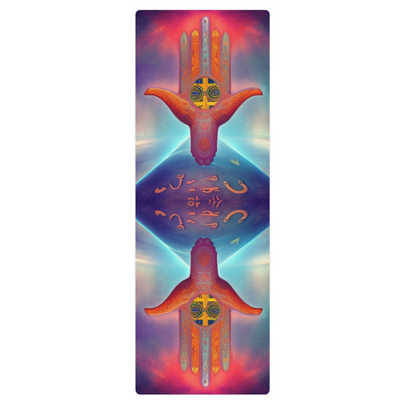 Hamsa in Space Yoga mat