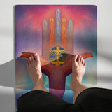 Hamsa in Space Yoga mat