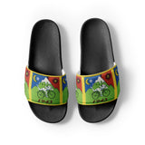 Bicycle Day Psychedelic Inspired Trippy Men’s slides
