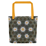 Psychedelic Peyote Flower Plant Cactus Art Tote bag