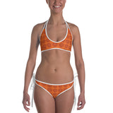 Trippy Psychedelic 60s 70s Inspired Vintage Blotter Art Orange Sunshine Bikini