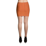 Blotter Art Inspired Psychedelic 60s 70s Orange Sunshine Mini Skirt