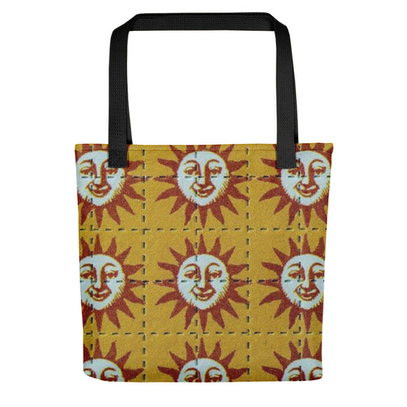 Trippy Psychedelic Blotter Art Inspired 60s 70s Orange Sunshine Vintage Tote bag